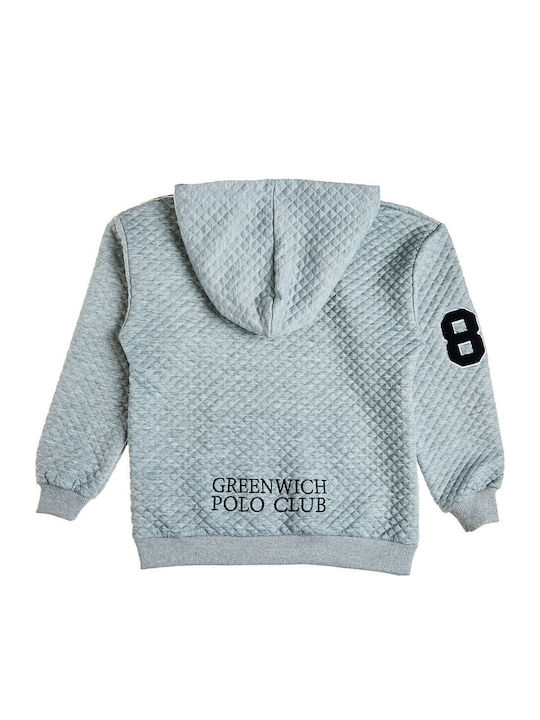 Kids Sweatshirt With Hood And Pockets Grey