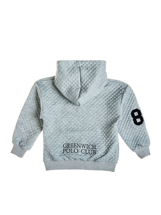 Kids Sweatshirt With Hood And Pockets Grey