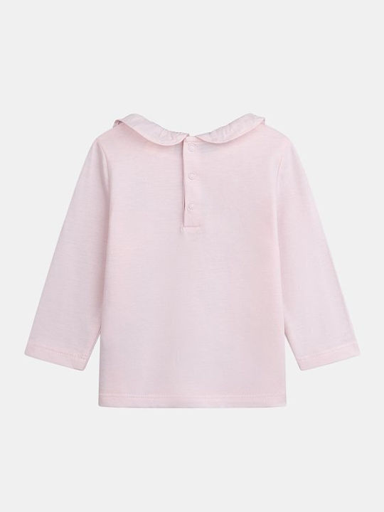 Παιδικό Polo Μακρυμάνικο Ροζ Basic