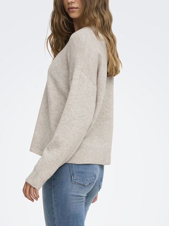 Only Bluza Damă Mânecă Lungă Bej