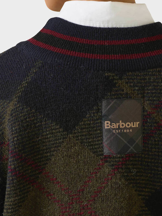 Дамски Пуловер с V-образно Деколте Каре Shadow Classic Tartan