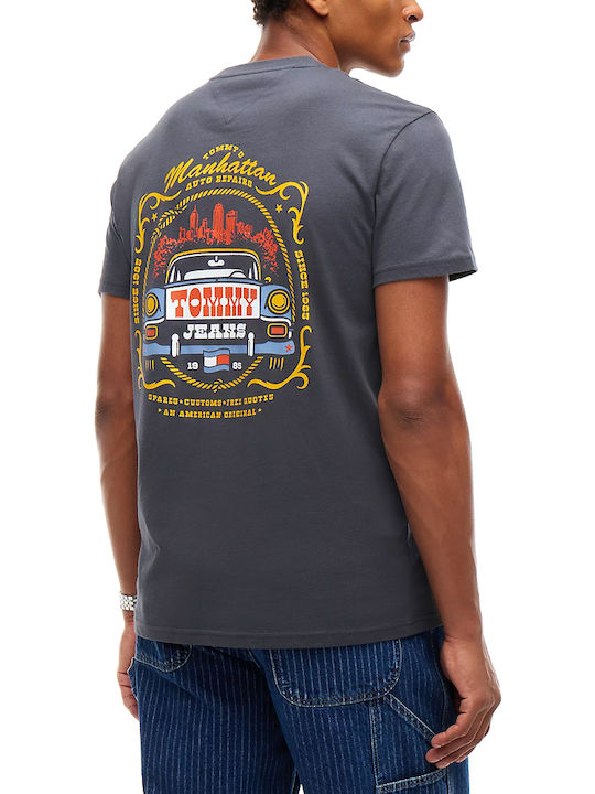 Tommy Hilfiger T-shirt Anthraki- Kitrino- Portokali