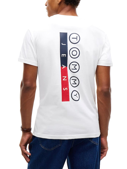 Tommy Hilfiger T-shirt Ecru Roșu Negru