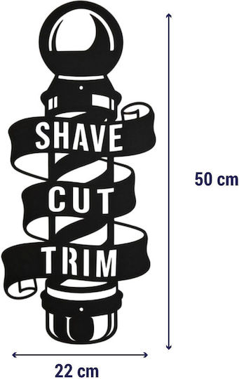 Μεταλλική Πινακίδα "shave Cut Trim"