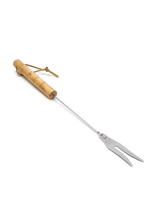 Grillwerkzeug-Set Edelstahl mit Holzgriffen 3 Stück C83500210