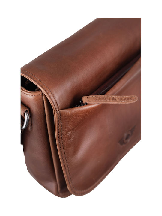 Leather Women's Shoulder Bag Brown