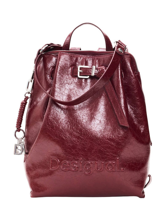 Half Logo Women's Backpack Red