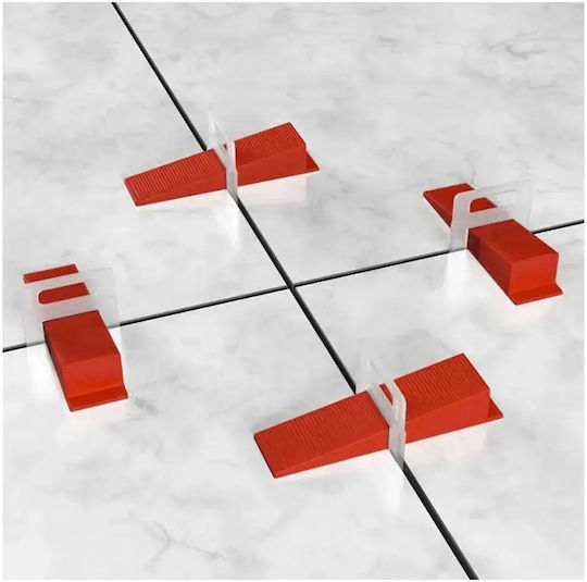 Tile Leveling System Set 100 Clips 100 Wedges