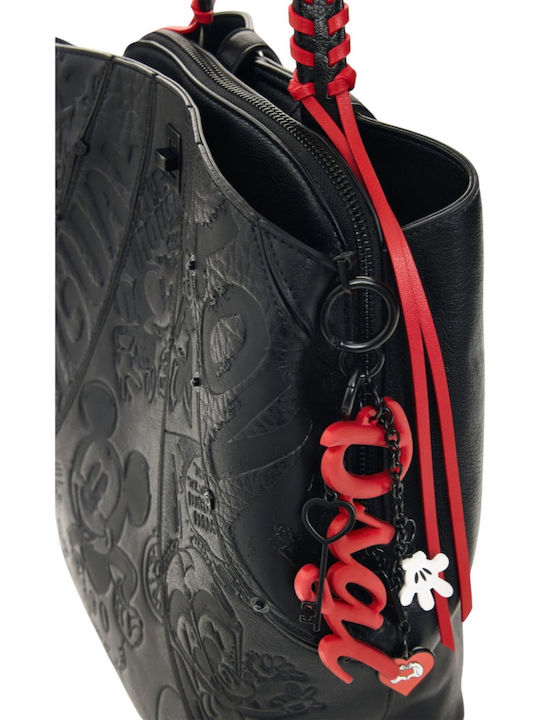 Desigual Mickey Σετ Πλεκτή Γυναικεία Τσάντα