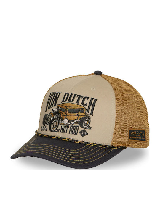 Von Dutch Unisex Καπελο Trucker Μπεζ Vd 1 Cs Sem 17-beige