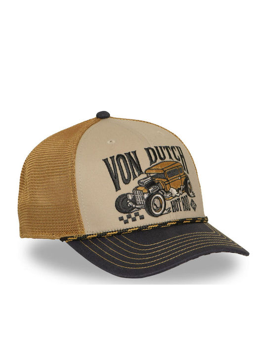 Von Dutch Unisex Καπελο Trucker Μπεζ Vd 1 Cs Sem 17-beige