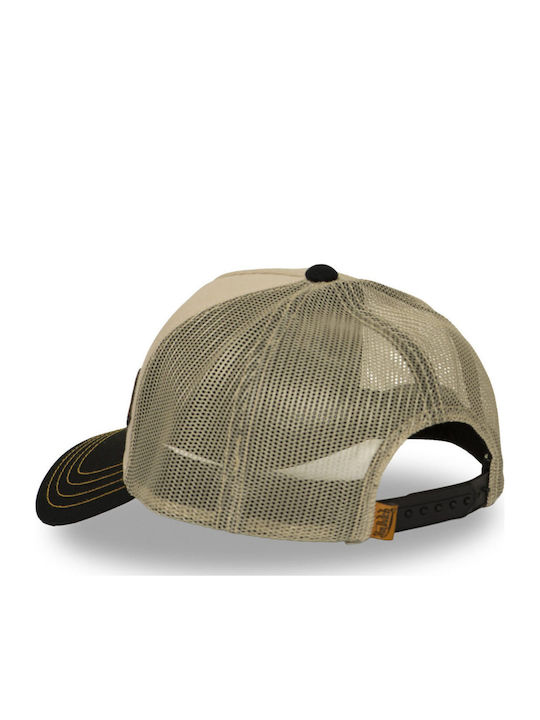 Von Dutch Unisex Șapcă Trucker Negru Bej Vd 1 Ct Patches 19-black Beige
