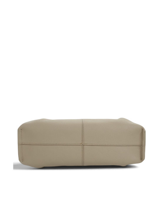 Damentasche aus Leder Taupe
