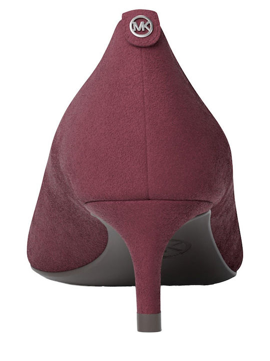 Alina Wildleder Pumps mit Absatzhöhe Burgundisch