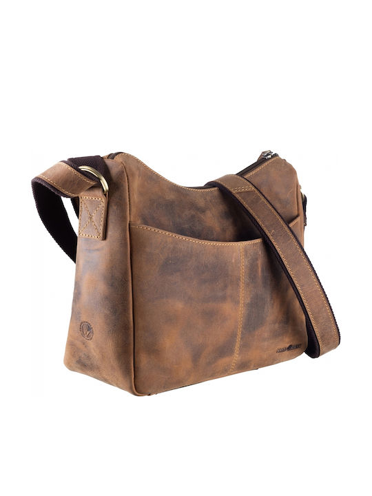 Leather Women's Shoulder Bag Brown