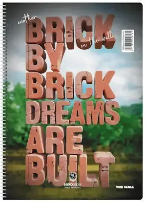 Salko Paper Spiral Notebook Ruled A4 120 Paper Sheets 2 Subjects (Various Designs)