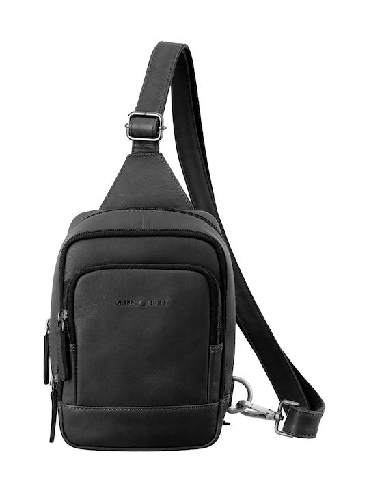 Geantă bărbătească din piele de umăr / tip crossbody Bej