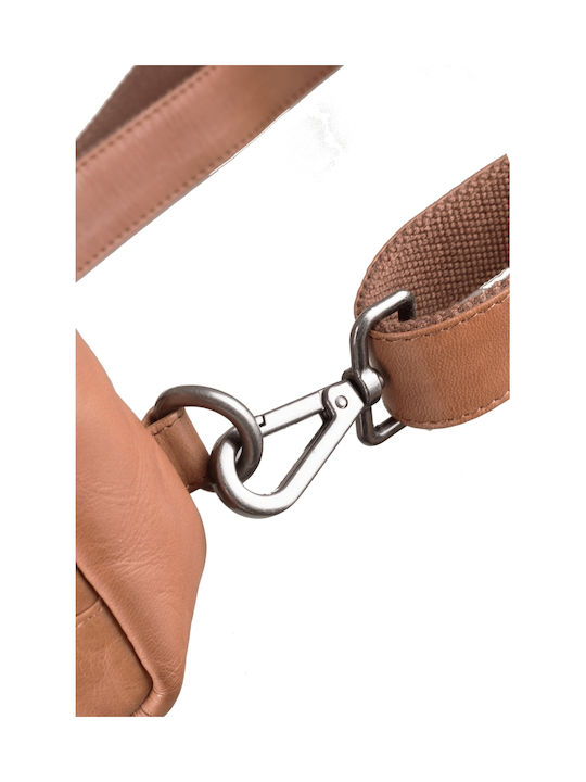 Geantă bărbătească de umăr / crossbody din piele Bej