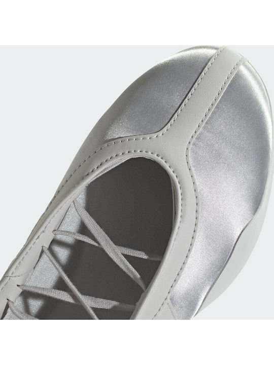 Damen Ballerinas in Silber Farbe