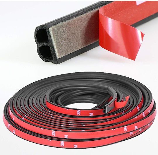 Universal Car Weatherstrip Roll Profile B Self-adhesive Length 4.3m