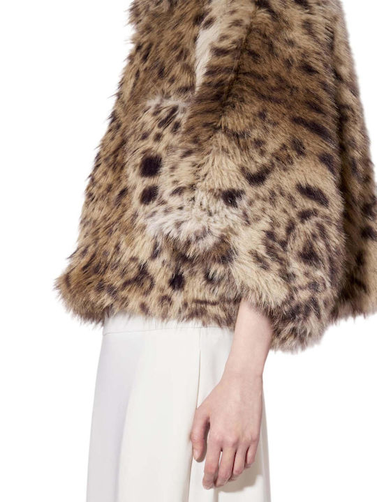 Short Women's Beige Fur