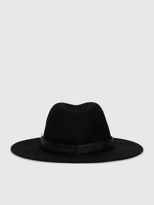 Karl Lagerfeld Women's Wool Fedora Hat Black