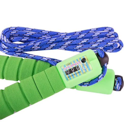 Fitness & Crossfit Jump Rope with Meter Adjustable Length Green