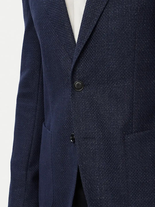 Hutson Herrenanzugsjacke mit Schlank Passform Blau