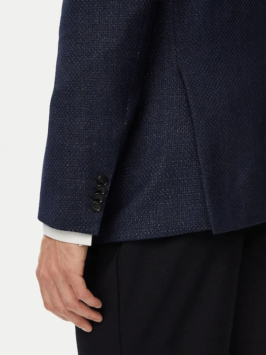 Hutson Herrenanzugsjacke mit Schlank Passform Blau