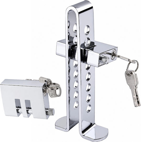 Blocare Pedală Auto Zola Antiefracție Frână Ambreiaj Oțel Reglare în 8 Trepte 3 Chei Incluse 19.5 X 7 Cm