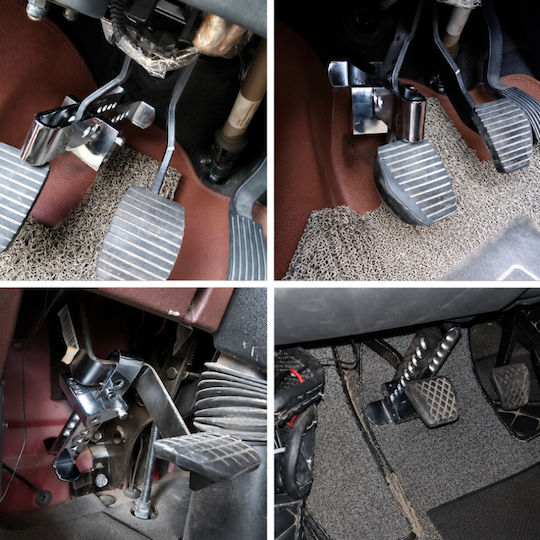 Blocare Pedală Auto Zola Antiefracție Frână Ambreiaj Oțel Reglare în 8 Trepte 3 Chei Incluse 19.5 X 7 Cm