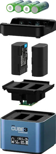 Hahnel Procube 3 Doppeltes Ladegerät Panasonic