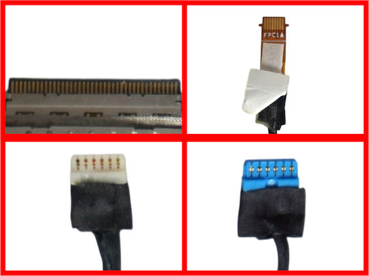 Кабел за Екран Flex Video Screen Lcd Кабел Dell Latitude 13 7320 07f5n0 7f5n0 Dc02c00r700 Gdc31 Ir Cam Fhd Touch Edp 40pins 0.4 Pitch Монитор Кабел Код 1-flex2531