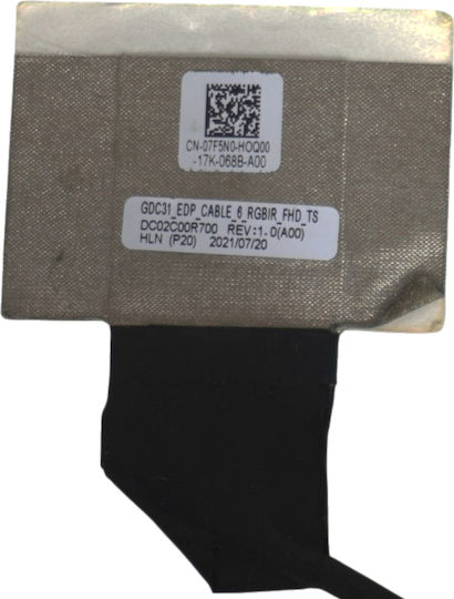 Кабел за Екран Flex Video Screen Lcd Кабел Dell Latitude 13 7320 07f5n0 7f5n0 Dc02c00r700 Gdc31 Ir Cam Fhd Touch Edp 40pins 0.4 Pitch Монитор Кабел Код 1-flex2531