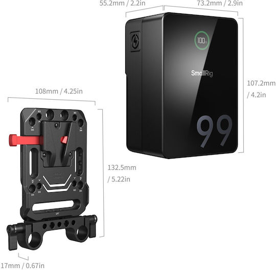 Smallrig Mini Akku Kit V Mount 5047 Vb99 Pro 4292 + 3016