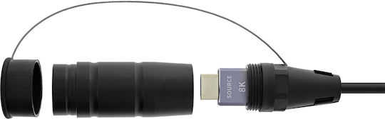 InLine Cablu HDMI 2.1 HDMI male - HDMI male 50m Negru