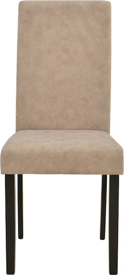 Zeben Dining Chairs with Fabric Upholstery Beige 2 pcs 43.5x55.5x93.5cm