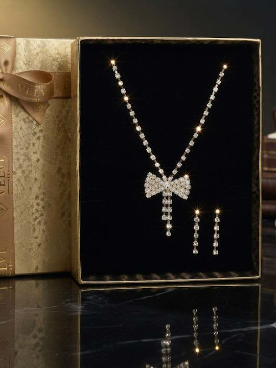 Velve Velve Schmuckset mit Ohrringen & Anhänger aus Gold