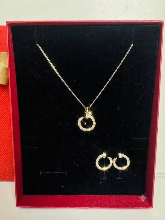 Velve Velve Schmuckset mit Ohrringen & Anhänger aus Gold