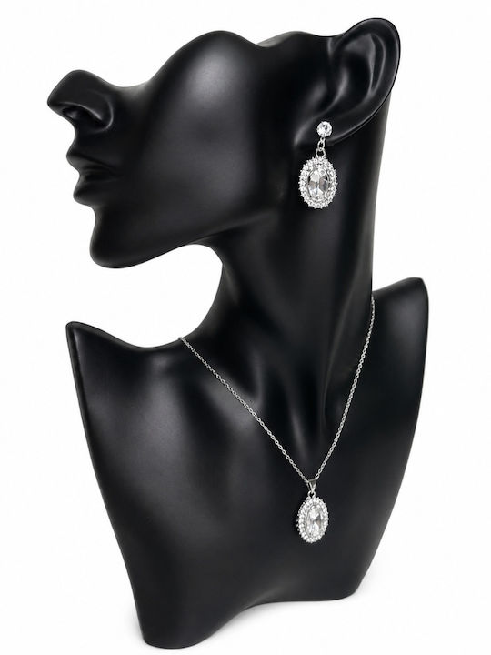 Velve Velve Schmuckset mit Ohrringen & Anhänger aus Silber