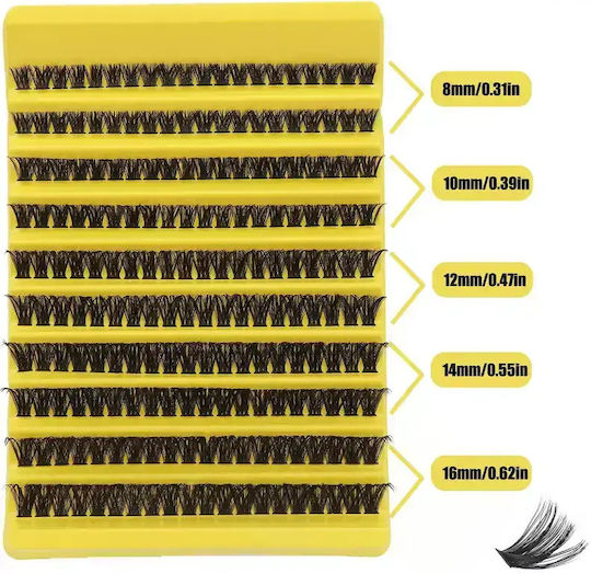 Set 200 bucăți Gene False Russian Volume False Eyelashes