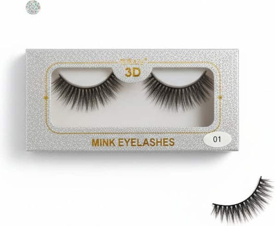 Gene false 3D Strip Lashes Mink 02