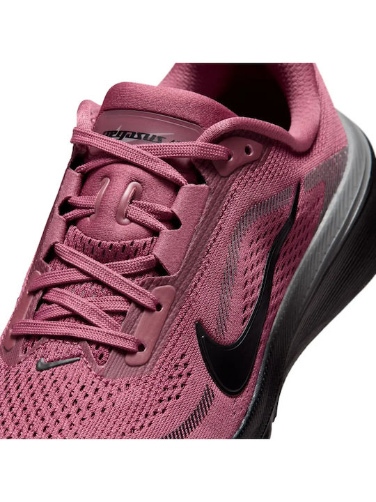 Pegasus 42 Kids Sports Shoes Running with Laces Burgundy