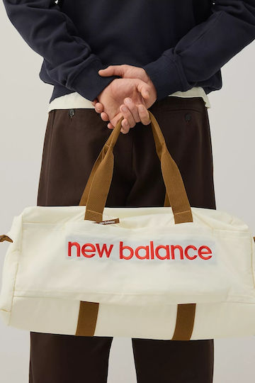 New Balance Σακ Βουαγιάζ 35lt Μπεζ Υφασμάτινο