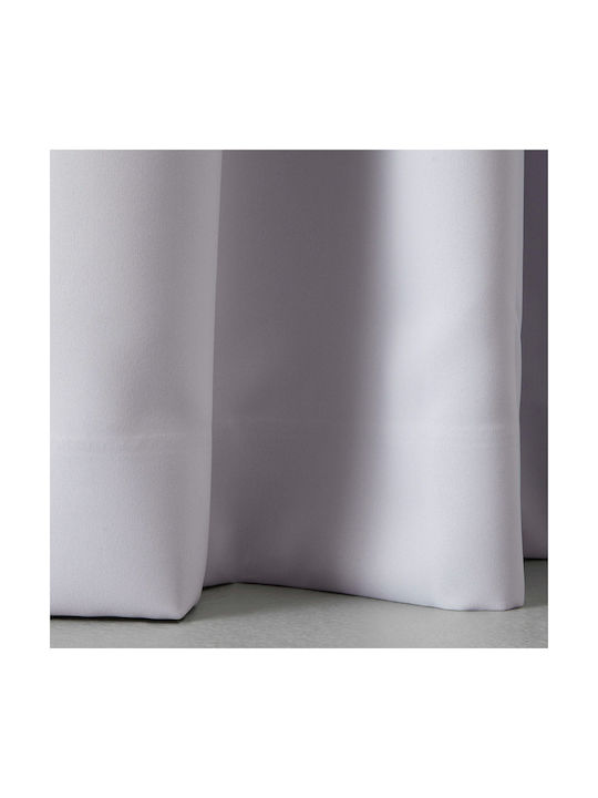 Saray Home Κουρτίνα Συσκότισης με Τρέσα Γκρι-λιλά 155x280εκ.