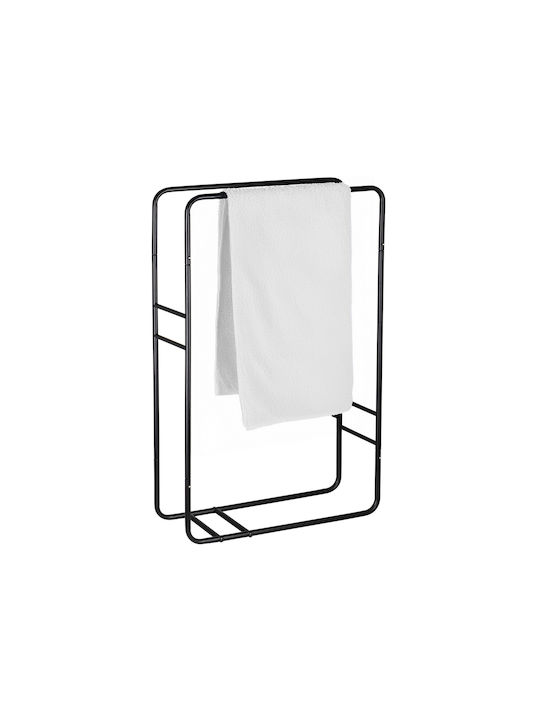 MRShome 48,5x15,5cm Inox Schwarzer Badezimmerhaken & -halter