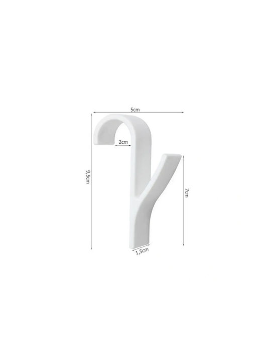 Verk Group Double Bathroom Hook with Screws Silver
