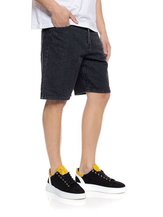 Men's Denim Bermuda Washed Black