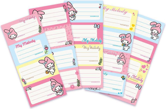 Diakakis My Melody Notebook Etiketten 4Stücke