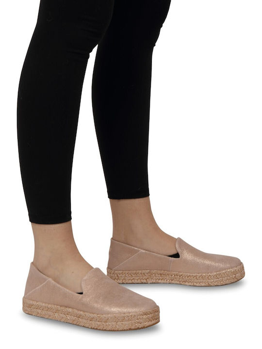 Toms Carolina Espadrilles Pink Metallic